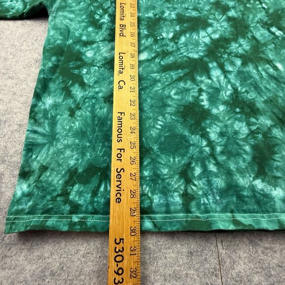 St Maarten Dutch West Indies T-Shirt Men's X-Large Green Tie Dye Embroidered VTG - Picture 6 of 8